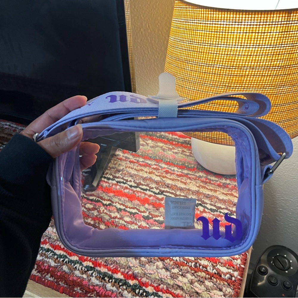 Urban decay transparent crossbody bag
